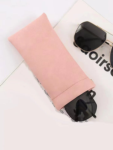 Xajzpa Simple and Fashionable Soft Leather Readingglasses Bag,PUleather Sunglasses Bag Simple Glasses Storage Bag, Glasses Accessories